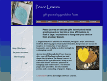 Tablet Screenshot of peaceleaves.com